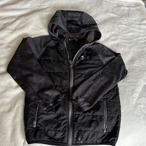 Under Armour Kids Charcoal and Black Puffer Jacket